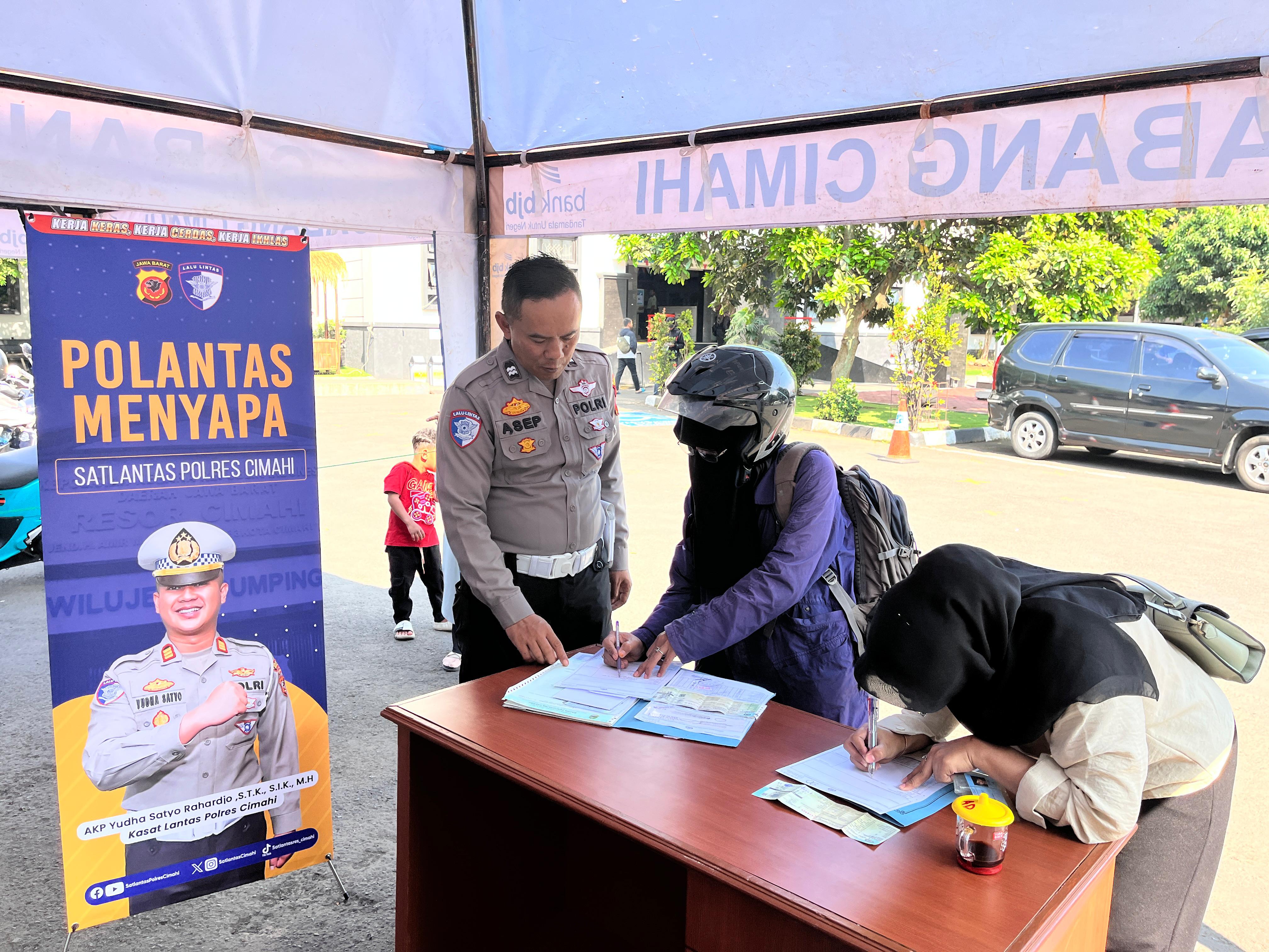 Polantas Menyapa Samsat Kota Cimahi, Ini Syarat Perpanjangan STNK Tahunan dan 5 Tahun